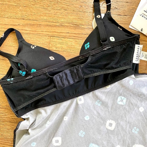 Contours by Coco Reef Diamond Print Wrap Tankini Swim Top – Size 8 Bra Sized 32C - Picture 7 of 12